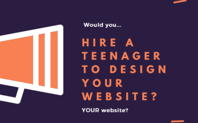 Would you hire a teenager to design your website?