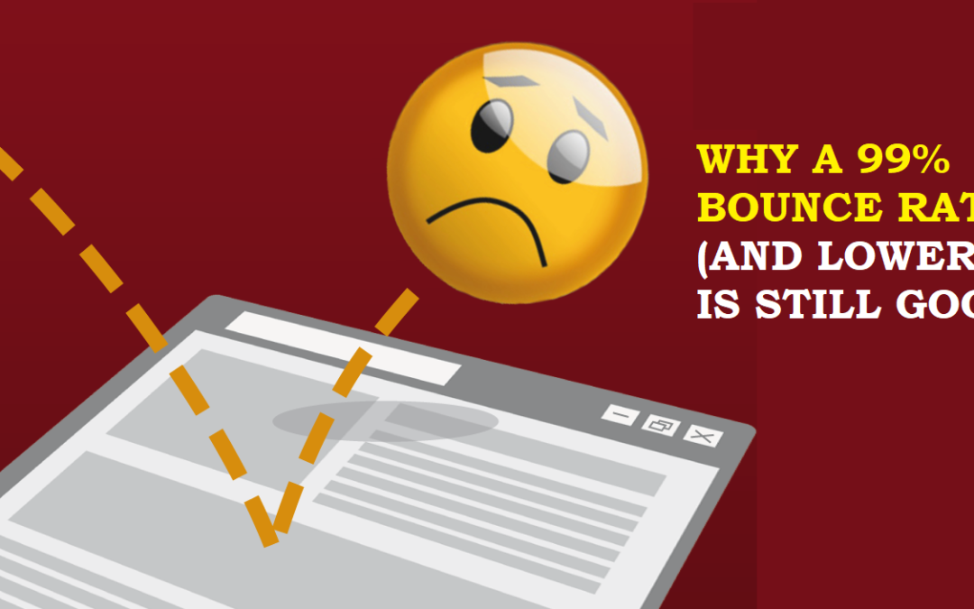 Why a 99% Google Analytics (and any percent lower) Bounce Rate Is Still Good